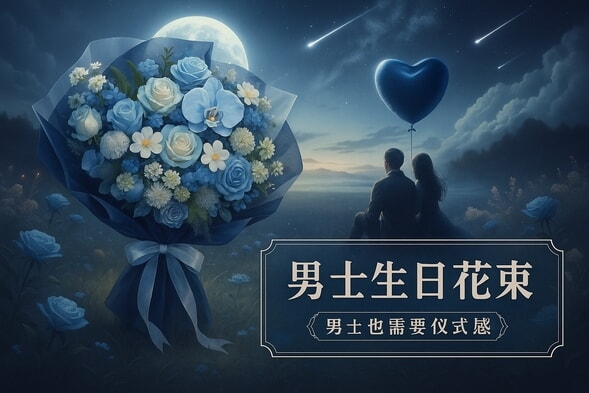 11枝碎冰蓝蝴蝶兰混搭花束 详情图 2